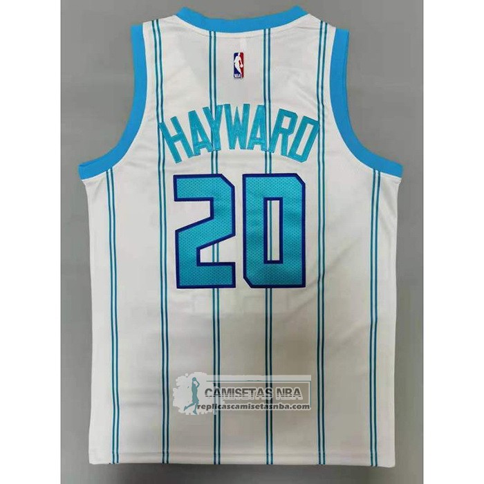 Camiseta Charlotte Hornets Gordon Hayward Association 2020-21 Blanco